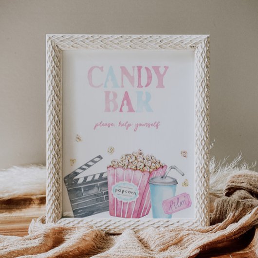 Candy Bar Movie Party Sign | Digital oder gedruckt Poster
