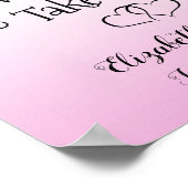 Candy Bar Pink und Black Liebe ist Sweet Poster (Ecke)