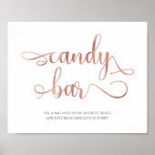 Candy Bar Rose Gold Poster (Vorne)