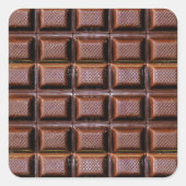 Candy Bar Squares Quadratischer Aufkleber (Vorderseite)