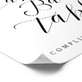 Candy Bar Table Chic Brautparty oder Hochzeit Schi Poster (Ecke)