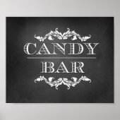 Candy Bar Table Sign 8x10 Poster (Vorne)