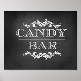 Candy Bar Table Sign 8x10 Poster