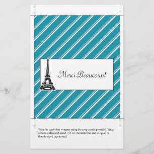 Candy Bar Verpackung   Danke Flyer