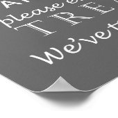 Candy Bar Wedding - Cake Design Poster (Ecke)