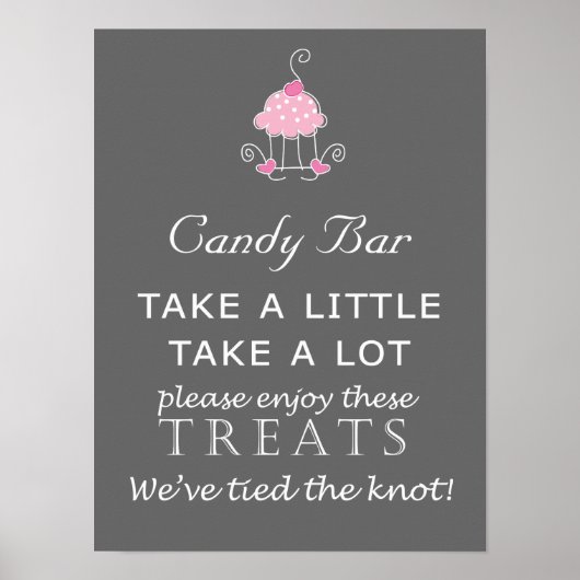 Candy Bar Wedding - Cake Design Poster (Vorne)