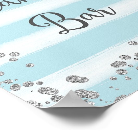 Candy Bar Wedding Poster Print (Ecke)