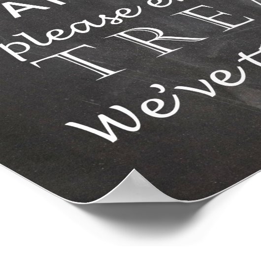 Candy Bar Wedding - Tafel Poster (Ecke)