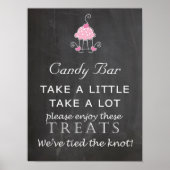 Candy Bar Wedding - Tafel Poster (Vorne)