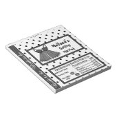 Candy Bar Wrapper Brautparty Gastgeschenke Notizblock (angewinkelt)