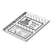 Candy Bar Wrapper Brautparty Gastgeschenke Notizblock (Rotiert)