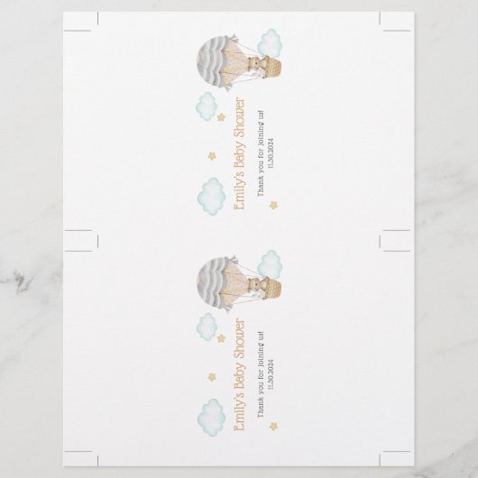 Candy Bar Wrapper Flyer (Vorne)