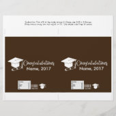 Candy Bar Wrapper - Graduierungskappe Flyer (Vorne)