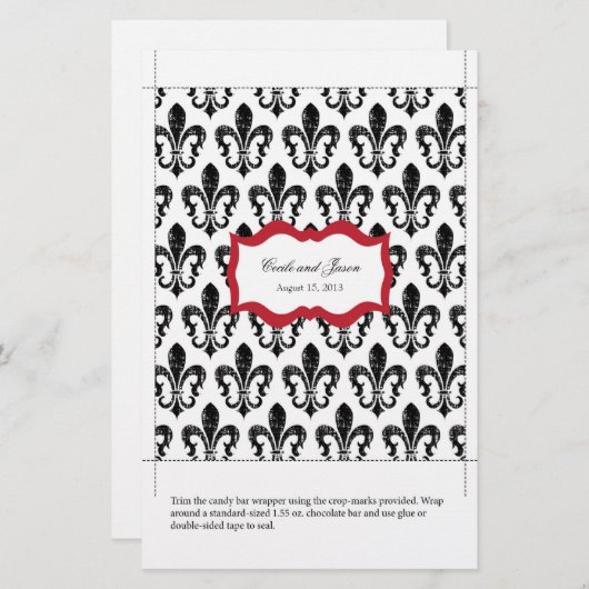 Candy Bar Wrapper | New Orleans Red (Vorne/Hinten)