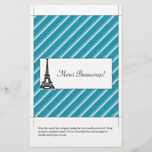 Candy Bar Wrapper | Vielen Dank Flyer (Vorne)