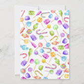 Candy Birthday Einladung (Rückseite)