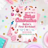 Candy Birthday Einladung das erste Party