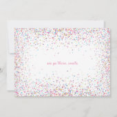 Candy Birthday Einladung, Wer Will Süßigkeiten?! Einladung (Rückseite)