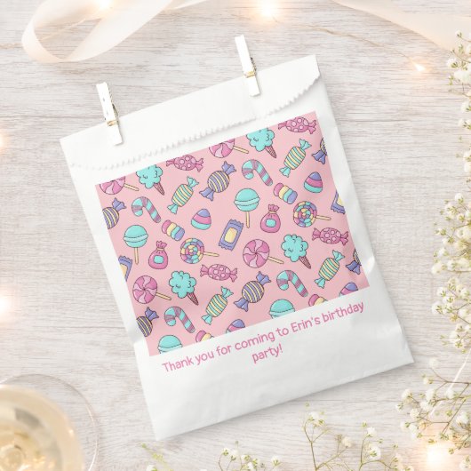 Candy Birthday Party Geschenktütchen (Ausgeschnitten)