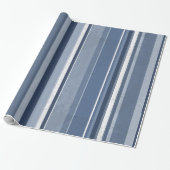 Candy Blue Stripes Geschenkpapier (Ungerollt)