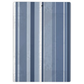 Candy Blue Stripes Klemmbrett (Rückseite)
