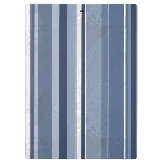 Candy Blue Stripes Klemmbrett (Rückseite)