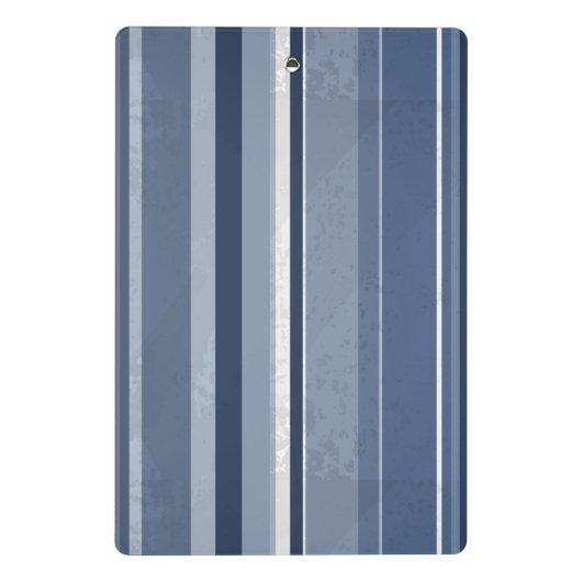 Candy Blue Stripes Mini Klemmbrett (Rückseite)