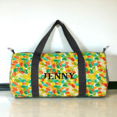 Candy Boans Yellow Multicolor auf weißem Hintergru Duffle Bag