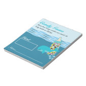 Candy Bottle Guessing Game, M&M, Whale Baby Dusche Notizblock (Rotiert)