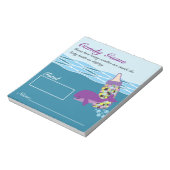 Candy Bottle Guessing Game, M&M, Whale Baby Dusche Notizblock (Rotiert)