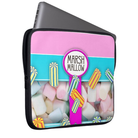 Candy Box Marshmallow Laptop Bag Laptopschutzhülle (Vorne Rechts)