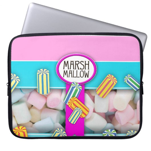 Candy Box Marshmallow Laptop Bag Laptopschutzhülle (Vorderseite)