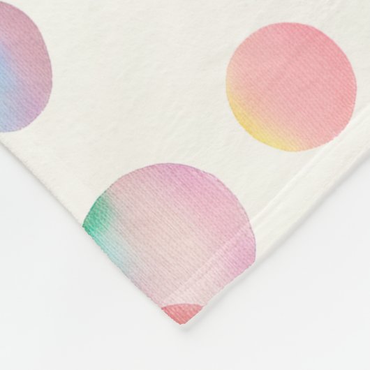 Candy Bubbles Cosy Fleece Blanket (Ecke)