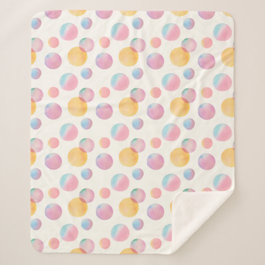 Candy Bubbles Sherpa Blanket Sherpadecke (Vorderseite)