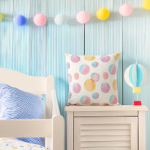 Candy Bubbles Throw Kissen