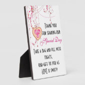 Candy Buffet Sign Fotoplatte (Seite)