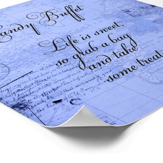 Candy Buffet Sign Poster (Ecke)