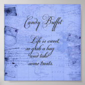 Candy Buffet Sign Poster (Vorne)