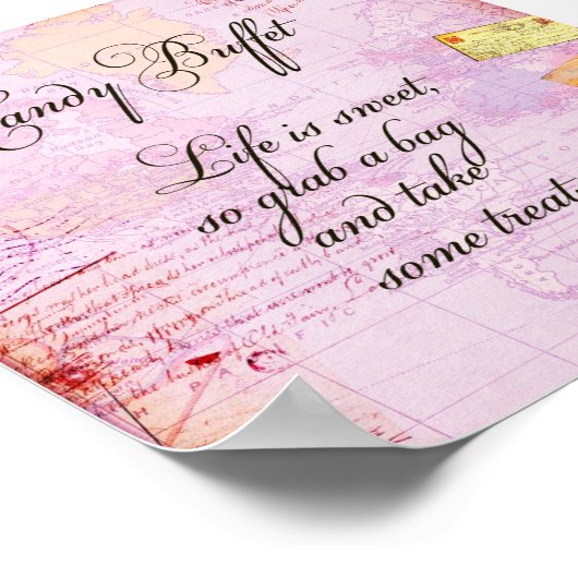 Candy Buffet Sign Poster (Ecke)