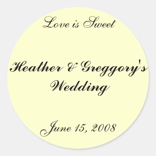 Candy Buffet Sticker (Vorderseite)