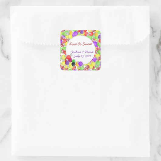 Candy Buffet Sticker (Tasche)
