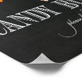 Candy Buffet Tischschild - 8x10- Candy Bar Sign Poster (Ecke)