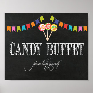 Candy Buffet Tischschild - 8x10- Candy Bar Sign Poster