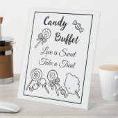 Candy Buffet Tischschild für Hochzeit Sockelschild (In Situ)