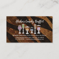 Candy Buffet-Visitenkarten