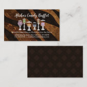 Candy Buffet-Visitenkarten Visitenkarte (Vorne/Hinten)