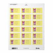Candy Bunny essable Adressaufkleber (Vorne)