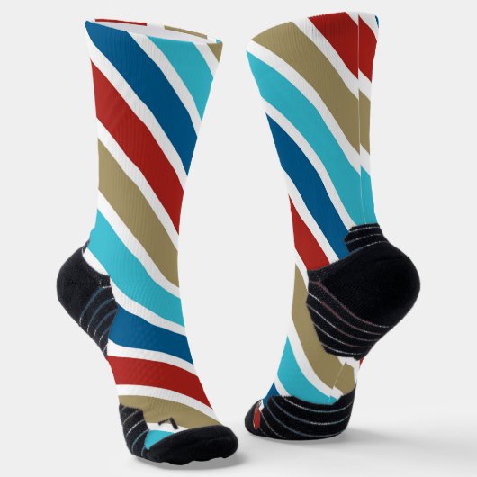 Candy Button Weihnachten Zeitgenössisch Socken (Gewinkelt)