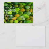 Candy Buttons Green Visitenkarte (Vorne/Hinten)