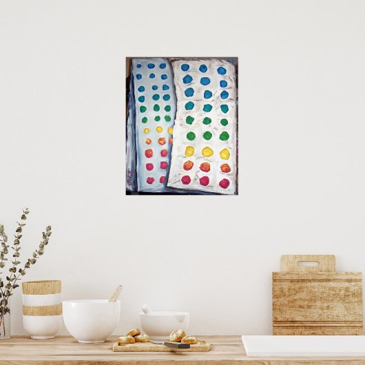 "Candy Buttons" Poster (Küche)